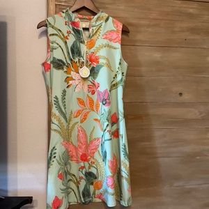 Brand NEW SPARTINA 449 Serena Tropical Dress in Sea Foam Green